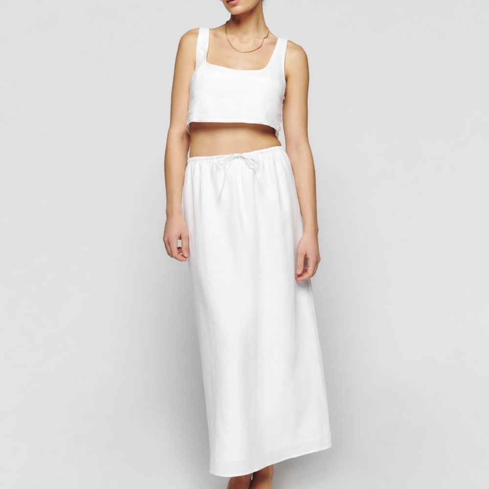 REFORMATION Amir linen two piece